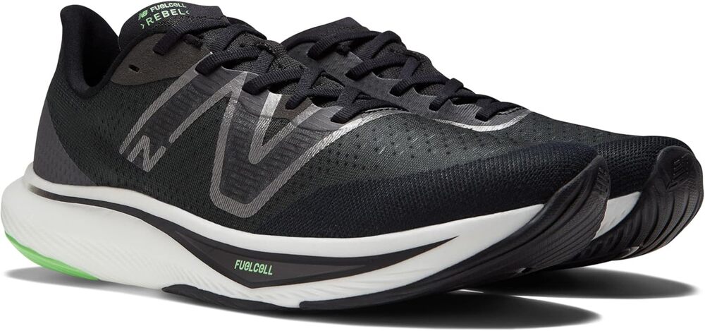 NWT New Balance Men's FuelCell Rebel V3 Running Shoe,Black/Blue, 13 Wide 2E